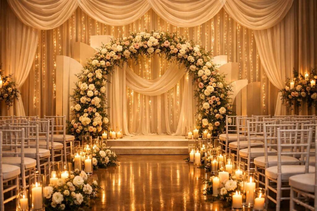 Most-Loved Modern Wedding Backdrop