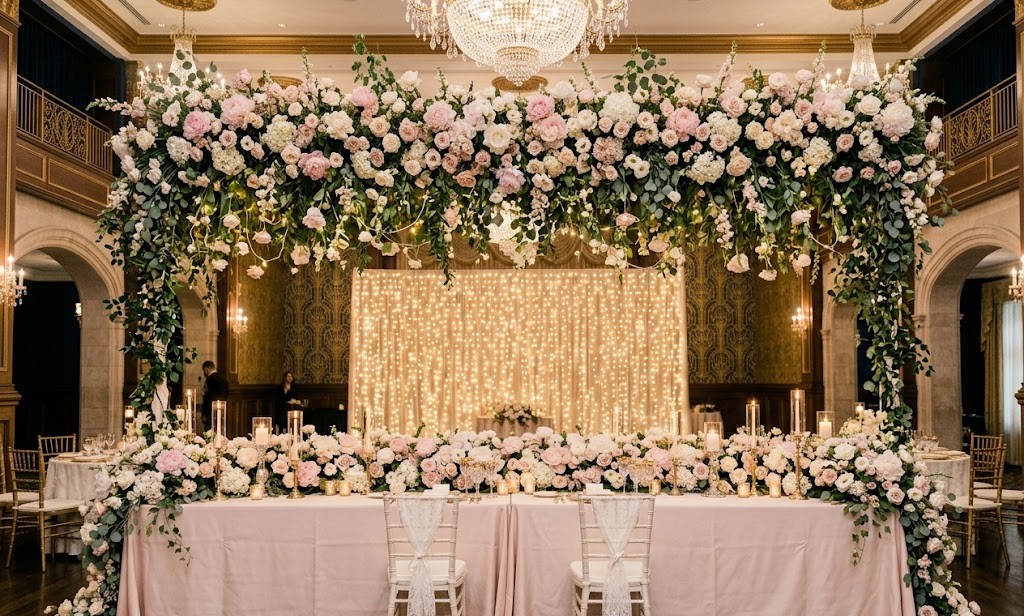 Floral Head Table Decoration
