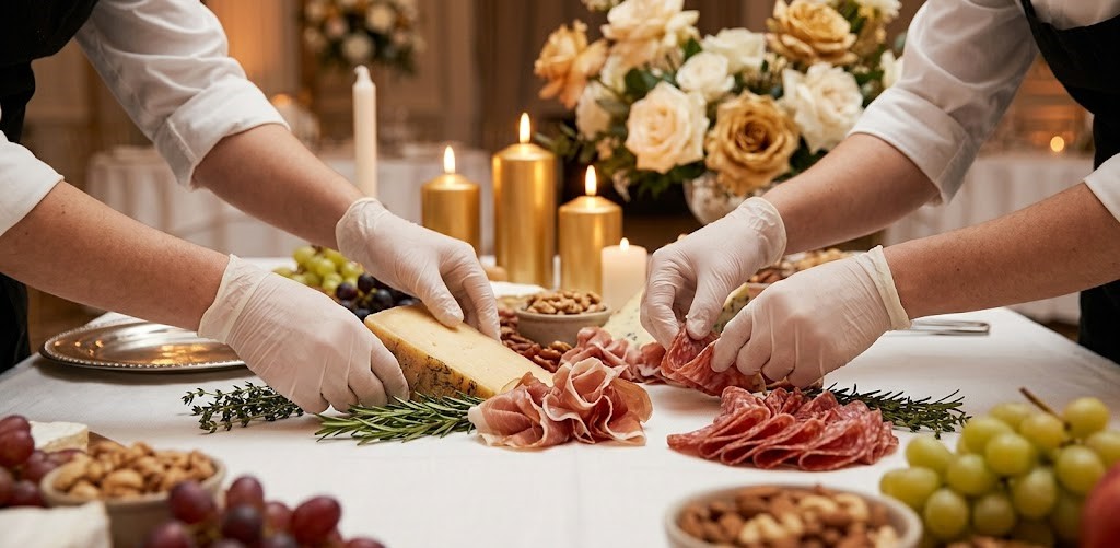 K Catering setup grazing table Windsor event